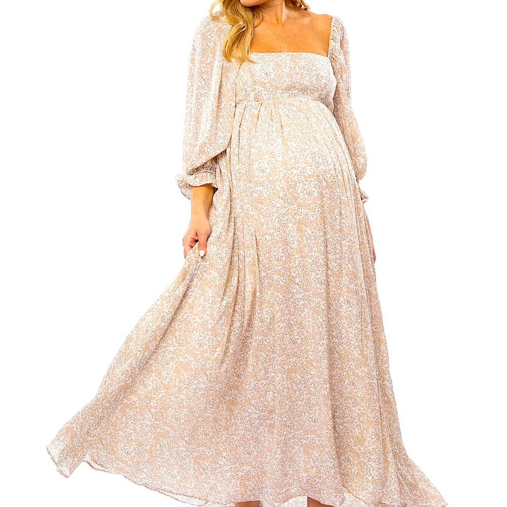 Brand new pink blush size large maternity dress
